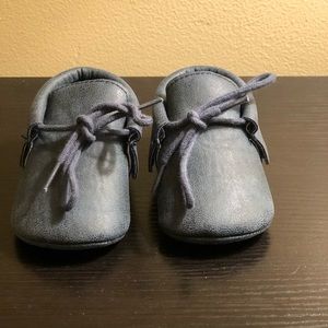 HOST PICK Navy baby moccasins